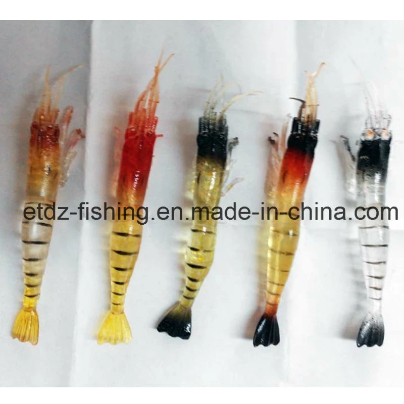 Soft PVC Lure Soft Shrimp Sea Fishing Lue Saltwater Fishing Lure