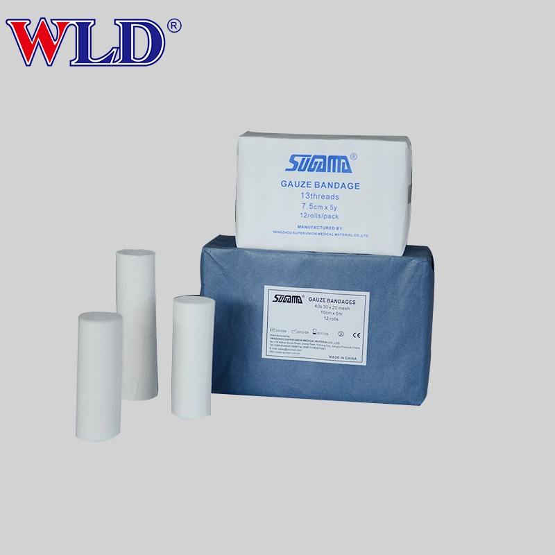 100% &#160; Medical Hemostatic Gauze Rolls Bandages Anti Adhesive Biodegradable Sterile or Non-Sterile Piece Elastic