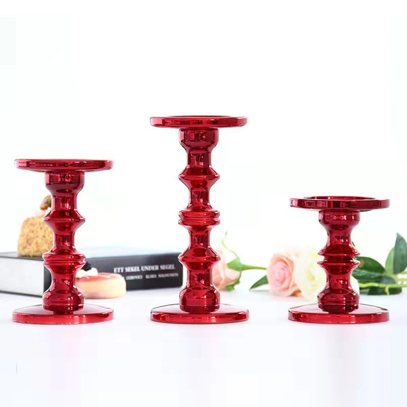 Glassäule und Kegelkerzenhalter für Teelicht Kerzenständer Home Dekoration Kristall Säule Kerze Stand Geschenk für Geburtstag Weihnachten Hochzeit Einrichtung Für Party-Home