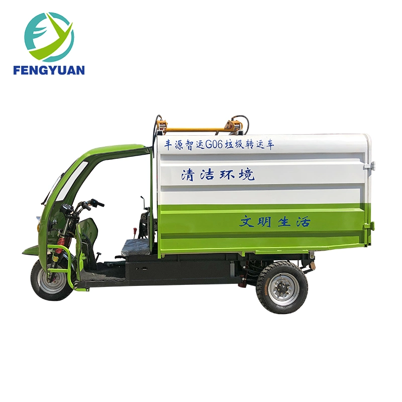 Fengyuan Waste Motorcycle Mini Electric Tricycle Garbage Dumper Truck