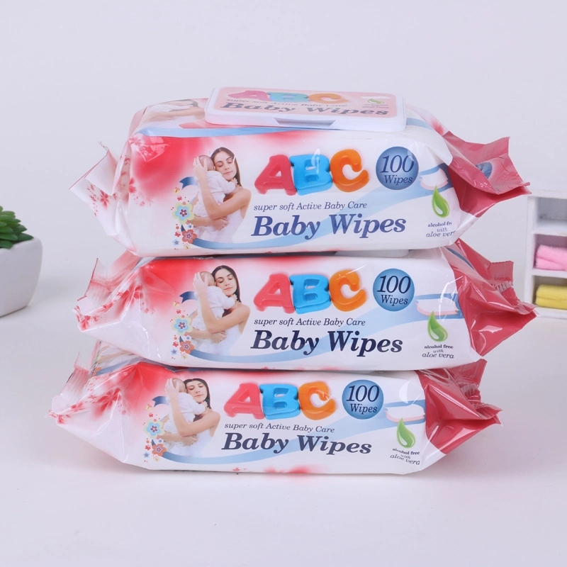 Baby Wet Wipe Disposable Face Cleaning Wet Wipes Antibacterial Baby Tissue No Alcohol