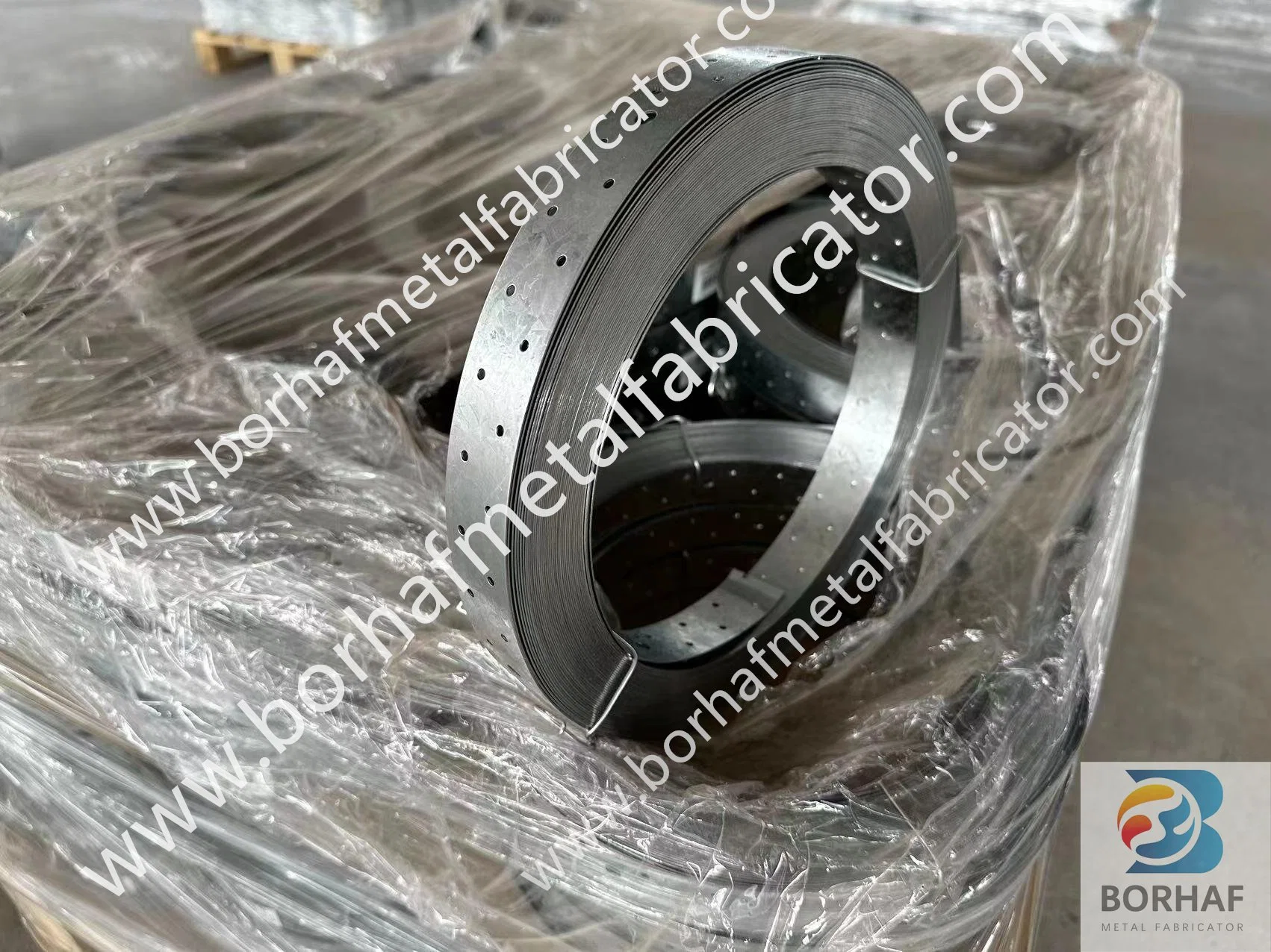 Galvanized Hoop Iron Punched Bracing Strap Metal Strap