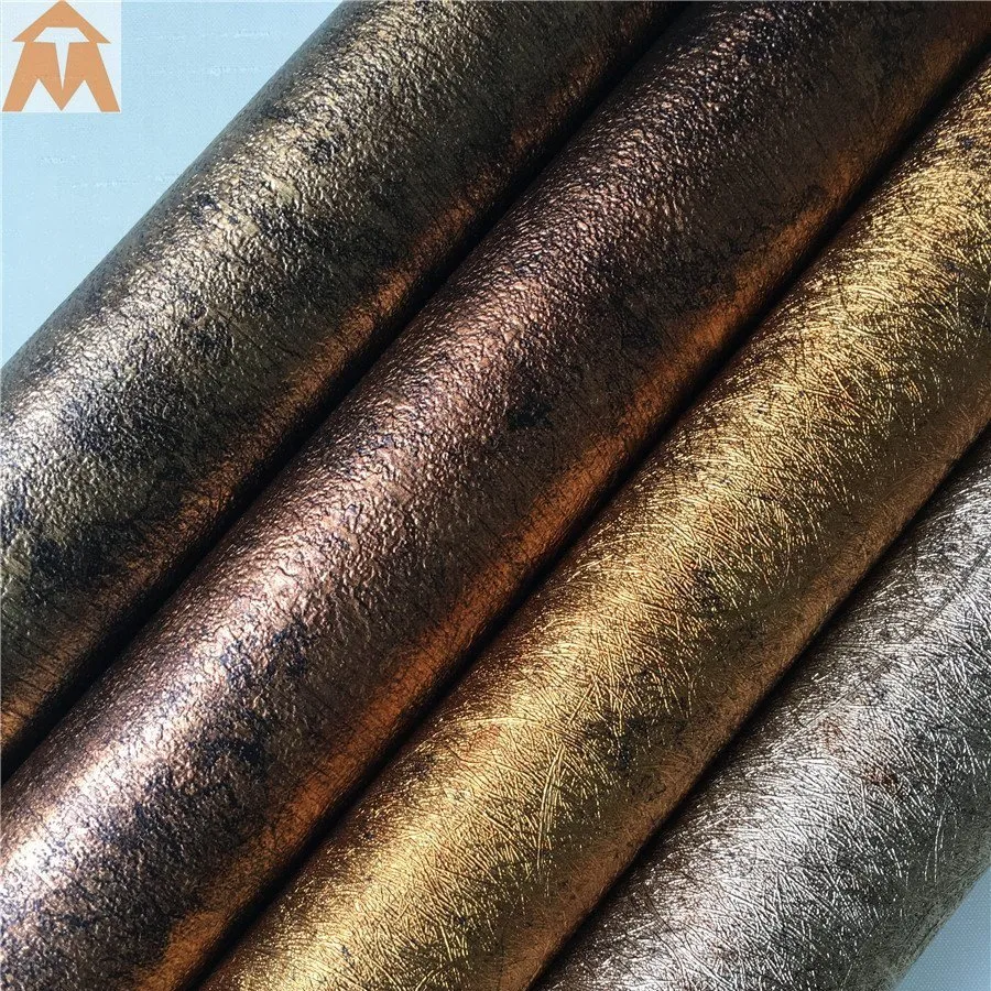 Huichuang Embossed Metallic Paper Retro PVC Film for Skirting Frame Wall Panel