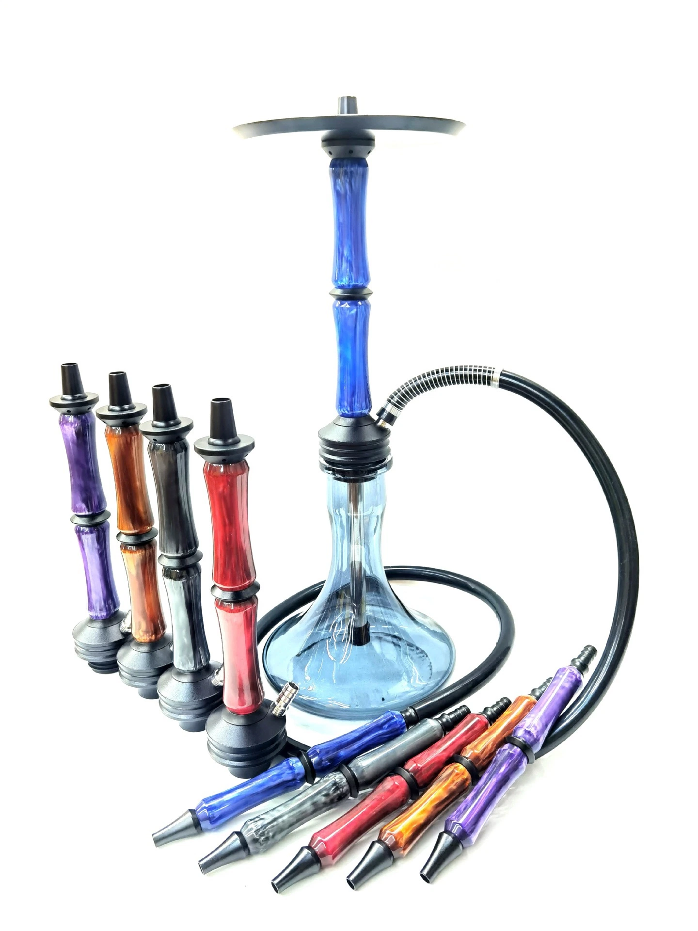 La aleación de aluminio Polo liso Shisha Hookah con todos los accesorios