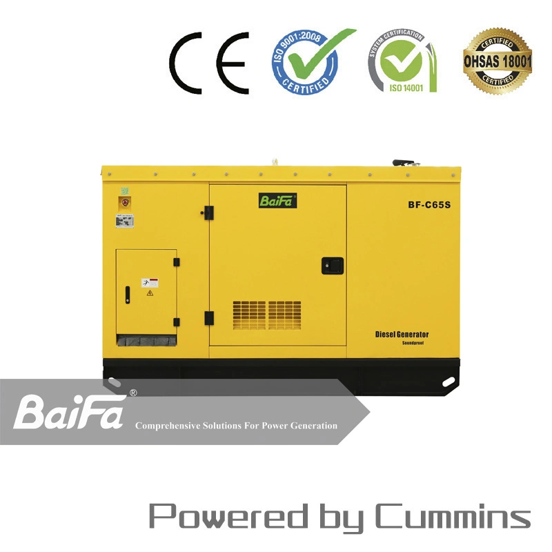 Middle Voltage 65kVA 50kw Silent Portable Cummins Diesel Power Generator with Durable Enclosed Frame Silent Canopy Price