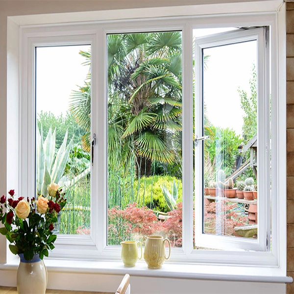 L'ouragan Impact upvc blanc Windows vitre fixe de PVC