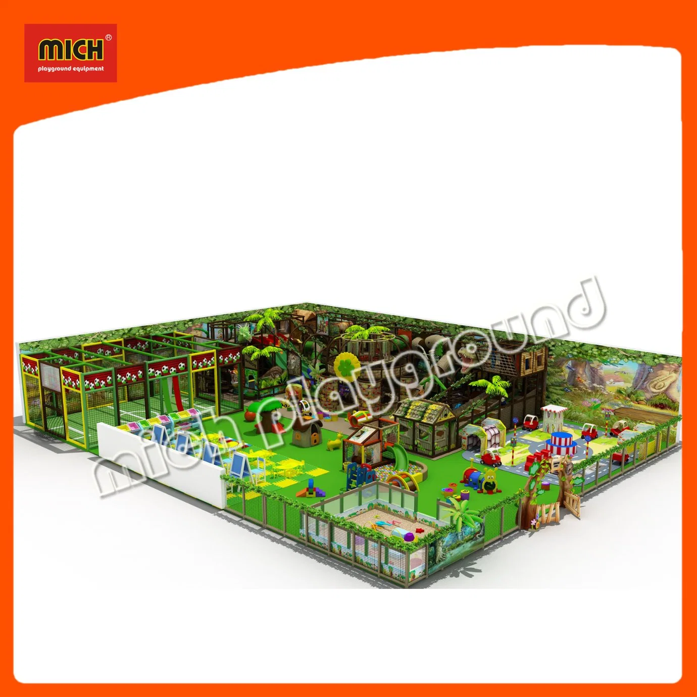 Mich Indoor Soft Playground Labyrinth Play Area for Toddler