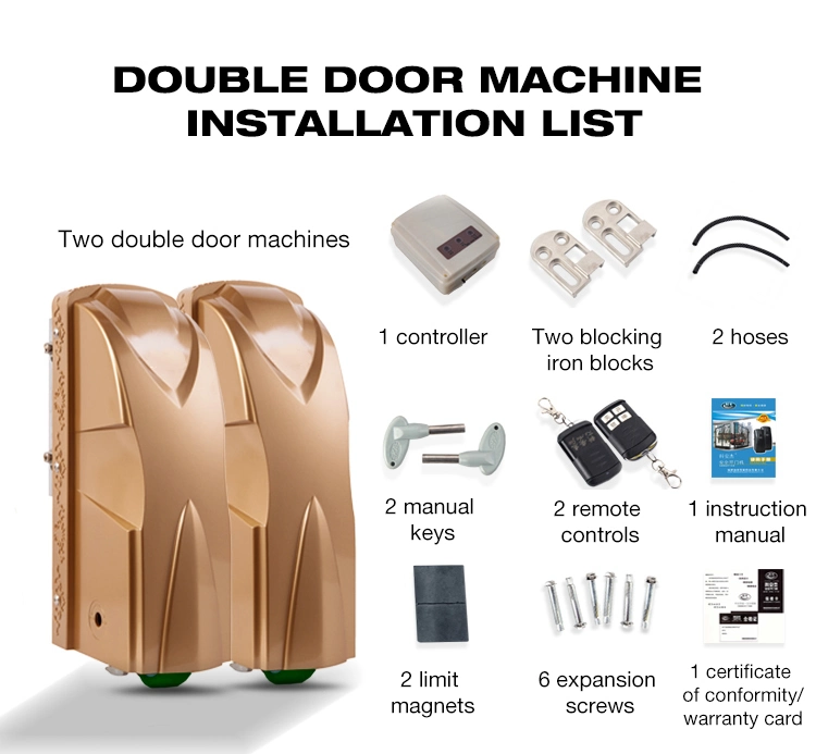 Vente en gros nouvel ouvre-porte automatique à rotation c.c. extra-robuste 220 V. Ouvre-porte pivotant automatique 24 V c.a./c.c.