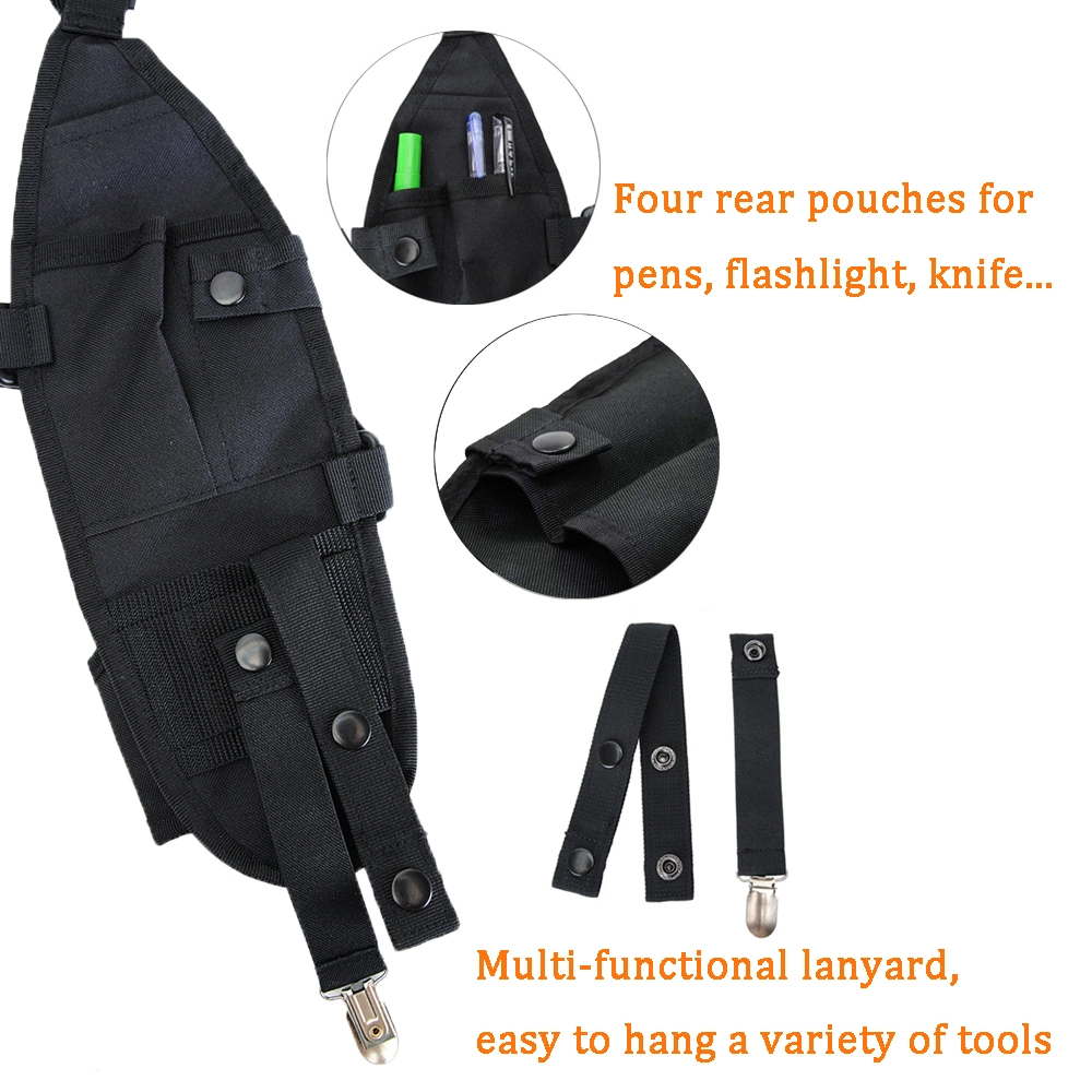 Radio Shoulder Harness Holster Chest Holder Universal Vest Rig Nylon