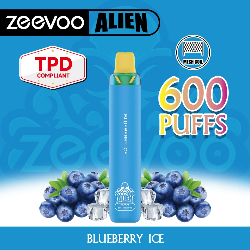 Europa mais recente Design Zeevoo Alien descartável Vape e cigarro 600 Puffs Pod com TPD &amp; UFI