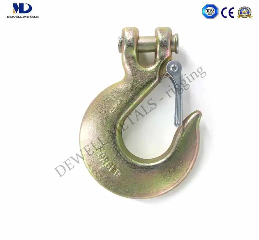 Marine Hardware Surface Polished Forged Stainless Steel Eye Slip Hook with Latch