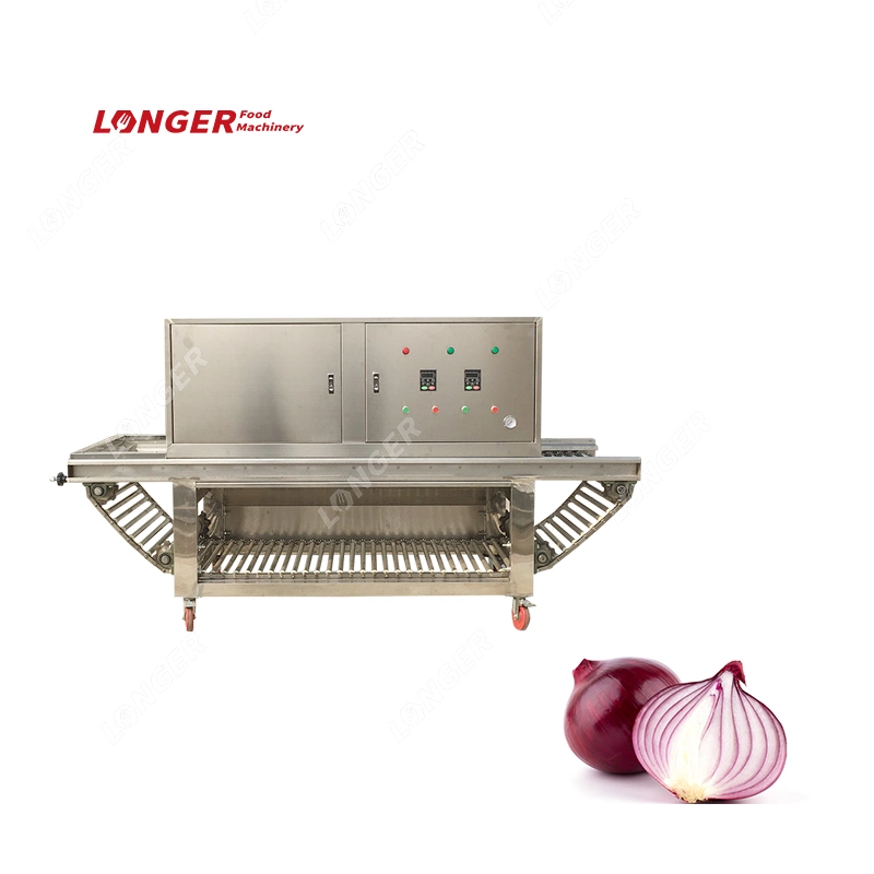 500-700kg/H Stainless Steel Full Automatic Onion Peeling Machine Skin Peeler for Sale