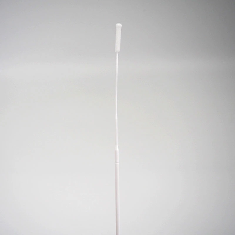 Disposable Flocked Nylon Throat / Nasopharyngeal Virus Test Sterile Collection Swabs