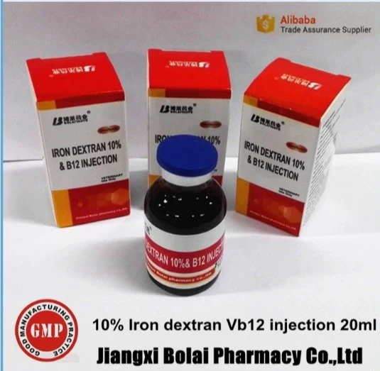 Liquid Injection High quality/High cost performance  Veterinary Medicine Iron Dextran +Vb12 Injection 100ml Bolai