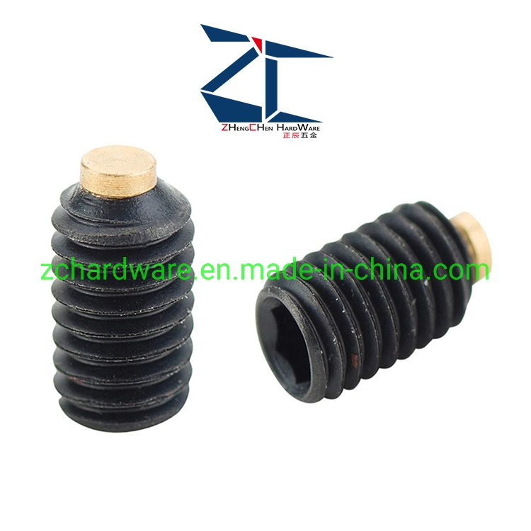 Alloy Steel Hex Socket Head Set Screws with Brass Nylon Tip