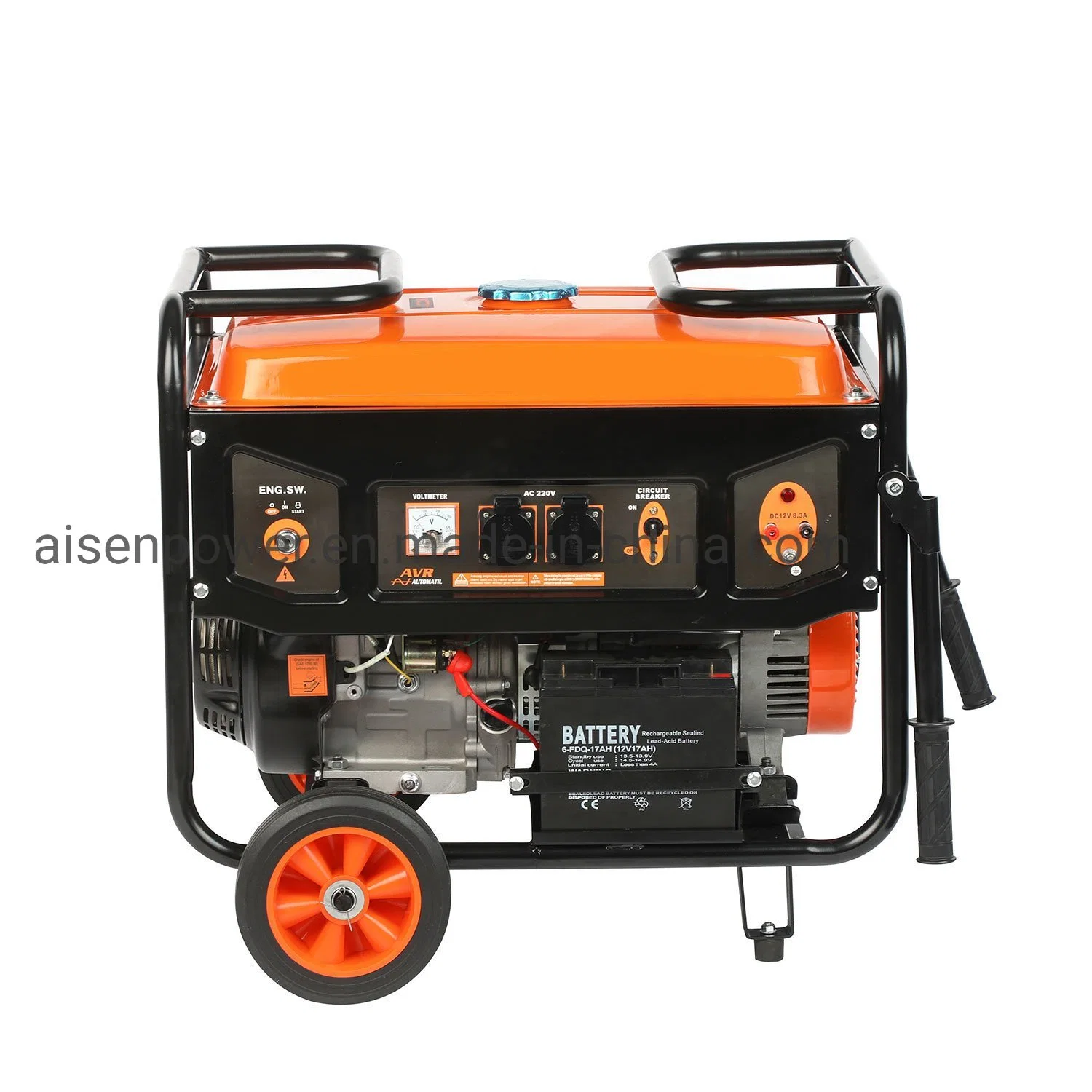 Aisen Power Gasoline Generator 220V 50Hz Generating Set Hot Selling