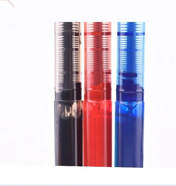 School Supplies Snowhite Plastic Roller Ball Stick Pen, Liquid Ink, Red Ink, Extra Fine, Dozen