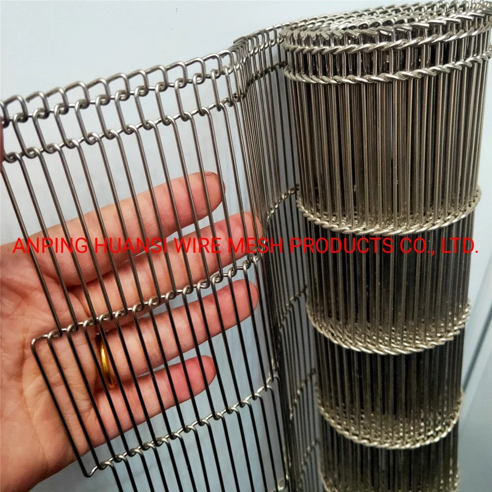 Stainless Steel Wire Mesh Belt/ Flat Flex Conveyor Belt for Food Processing