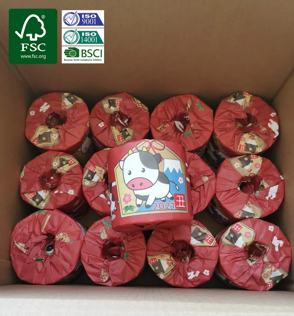 Biodegradable Bamboo Bath Tissue Toilet Paper for Septic Safe