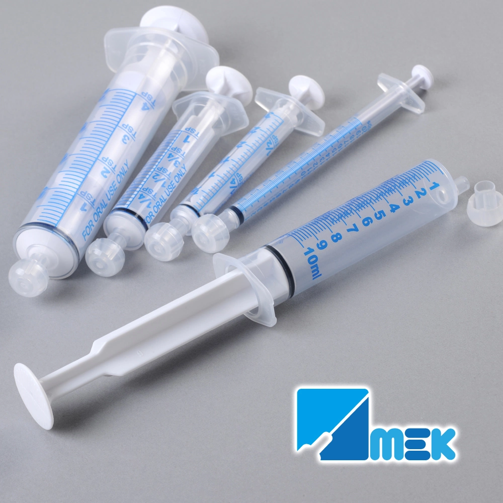 Disposable Oral Syringe for Feeding or Medicine Use Double Ring