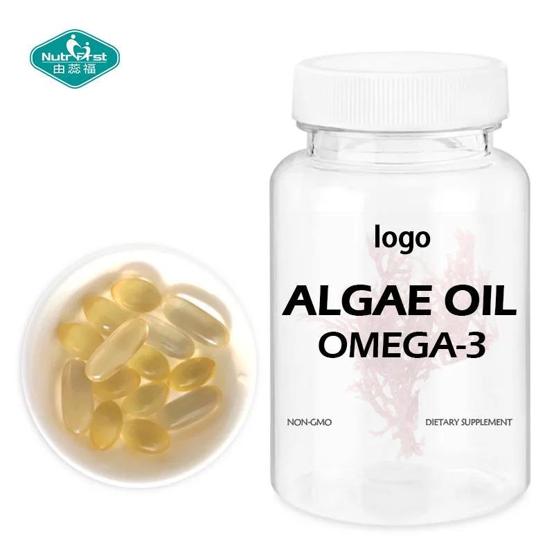 High Concentration DHA 40% 50% Algae Oil Softgel Capsules for Blood Health