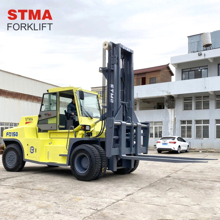 Stma Cheap Forklift Truck 13.5ton 15ton Forklift Truck Duplex Mast with Hydraulic Joystick and Air Conditioner