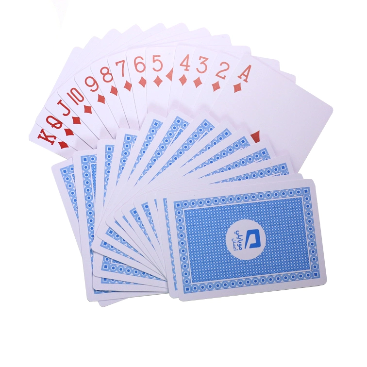 Casino jogando baralho impressão personalizada PVC cartões de Poker Card Game Pavimentos presente de promoção jogando cartas Personalizar