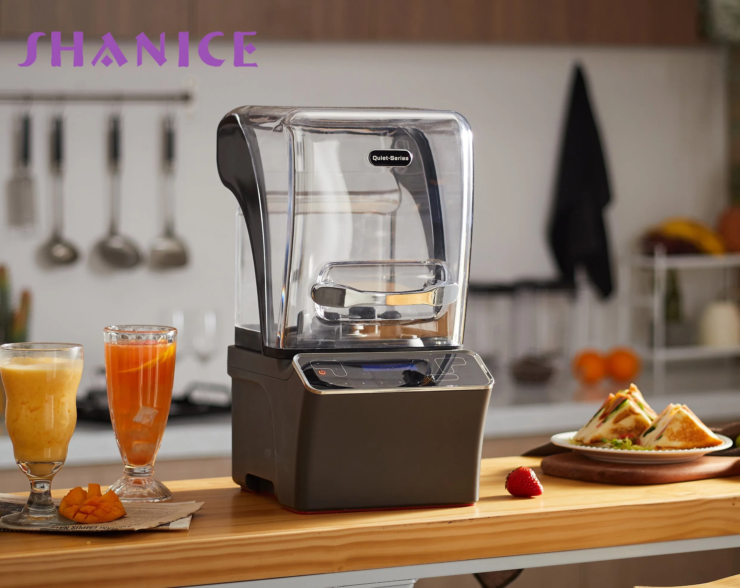 OEM &amp; ODM Neues Design Elektro leise kommerzielle Smoothie Blender Frozen Drink Entsafter All-in-One Küchengerät