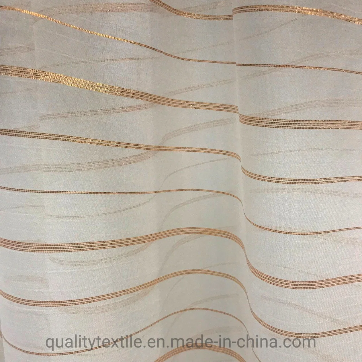 Imitation Silk with Metallic Yarn 100% Polyester Fabric for Garment Fabric