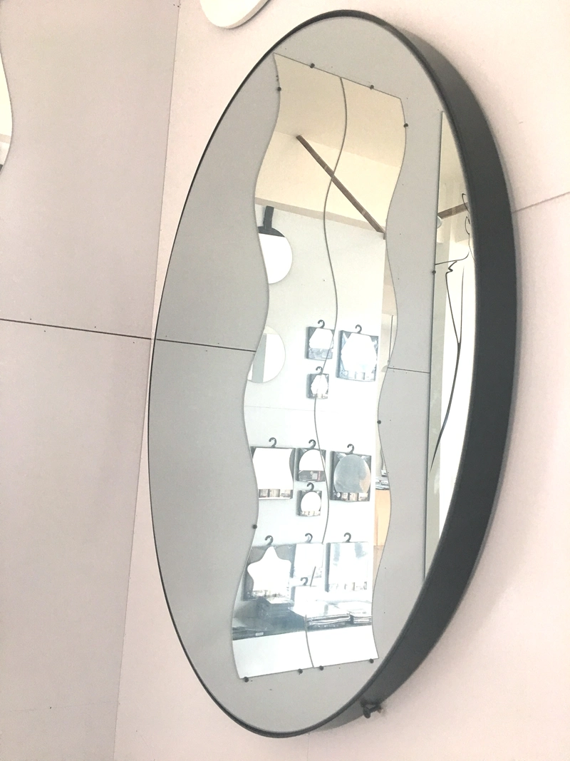 Customized Household Decorative Make-up Stainless Steel Framed Mirror for Bedroom Bathroom Entryway