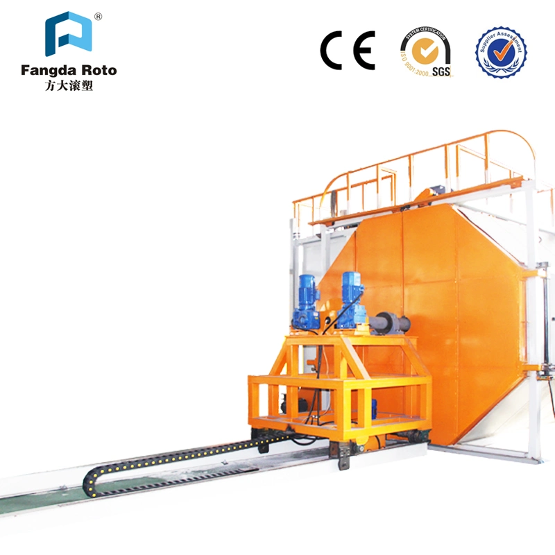 Plastic Road Traffic Barrier Plastic Moulding Machine Rotomolding Machine