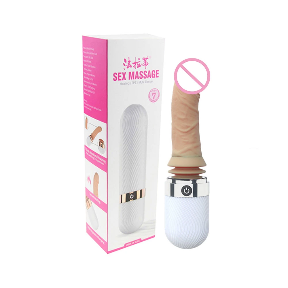 Down Thrusting Vibrator Dildo Retractable Vibration Dildo for Women