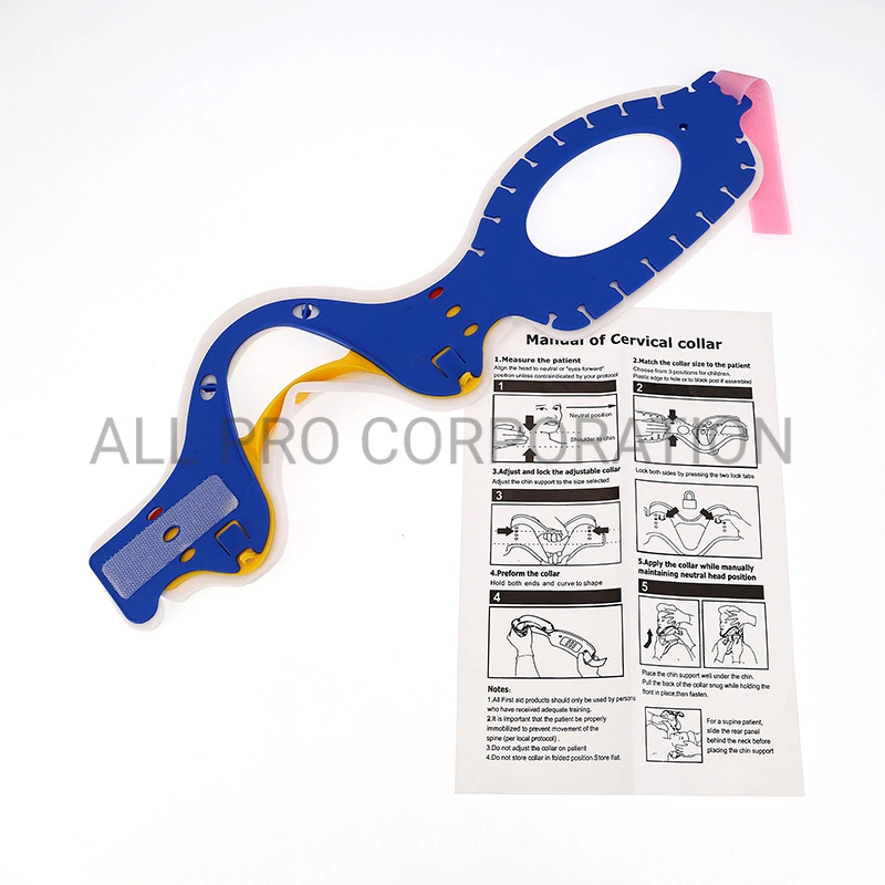 Soporte médico cuello cervical ajustable de emergencia suave o fuerte