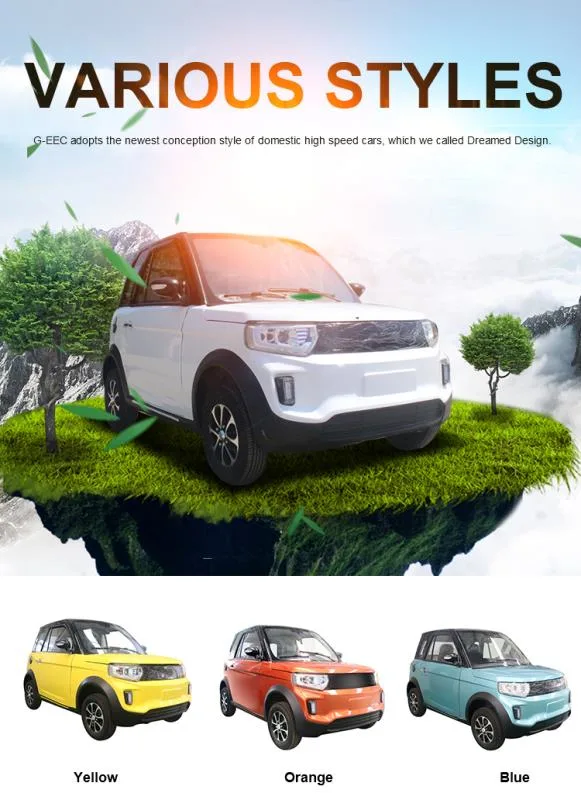 DOT EEC Automotives L7e/L6e 4/2 Seaters Electric New Cars with Speed 60km Ternary Lithium Battery Left Right Hand Driving Car