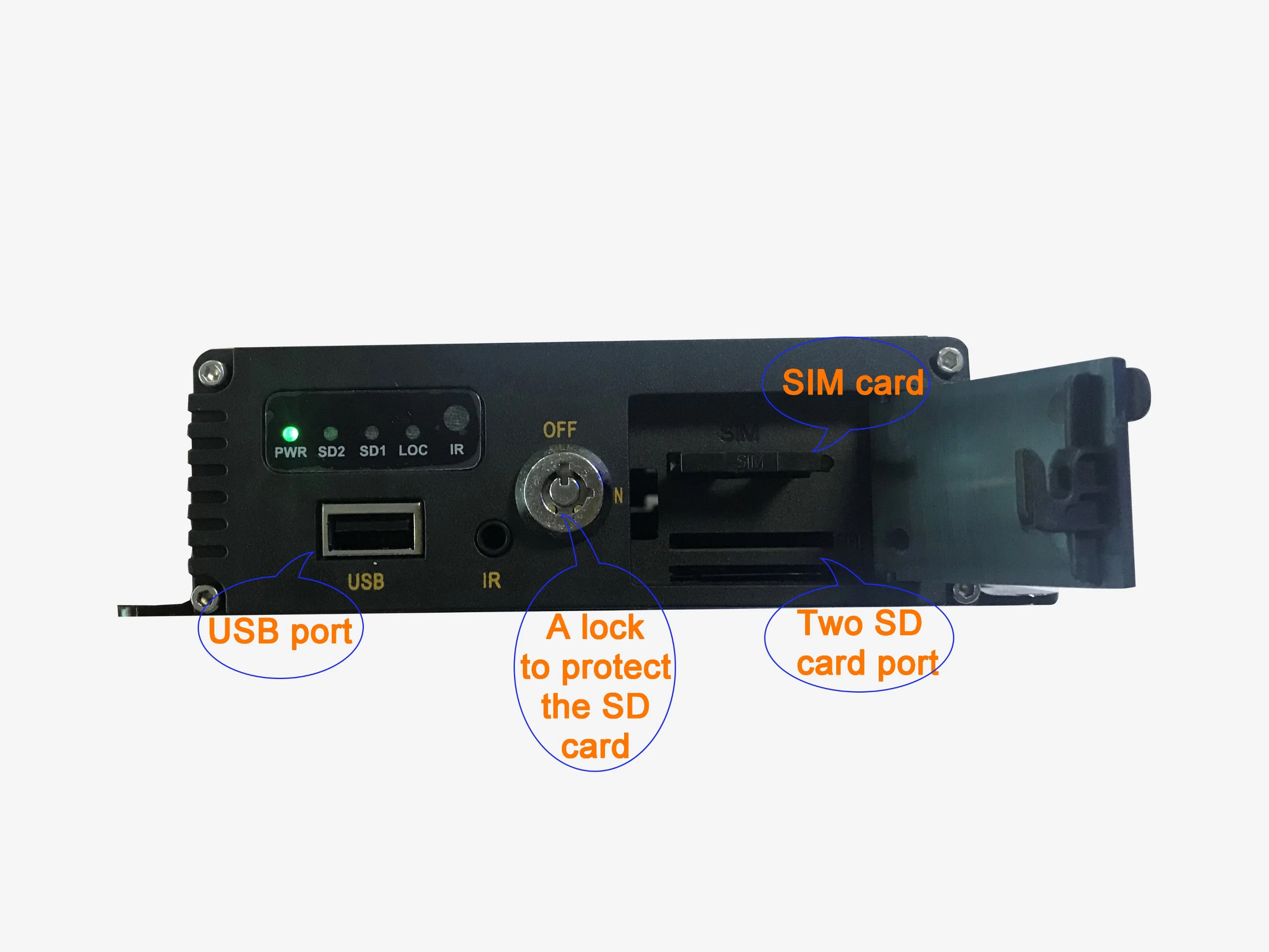 4chs 1080p HD 4G/GPS/WiFi MDVR con GPS de Wardmay Ltd