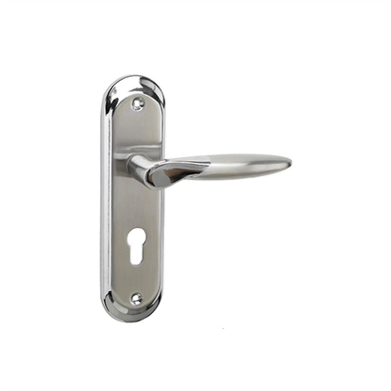 Europe and South America Door Handle Set Zinc Alloy Door Lever Handle on Plate