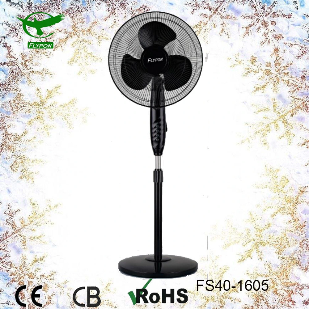 Red 3 PP Blade 16inch Electric Stand Fan Portable Fan