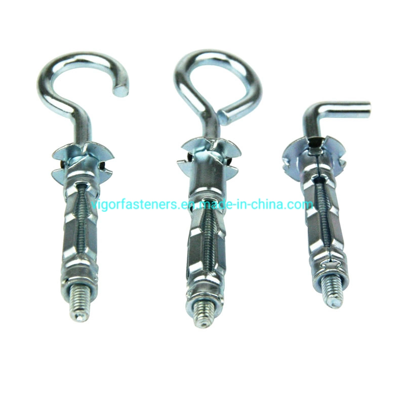 Different Types of Bolts Hollow Wall Anchor with Hook C-Type / L-Type / O-Type Fixing Bolt Anchor Expansion Anchor Molly Bolt