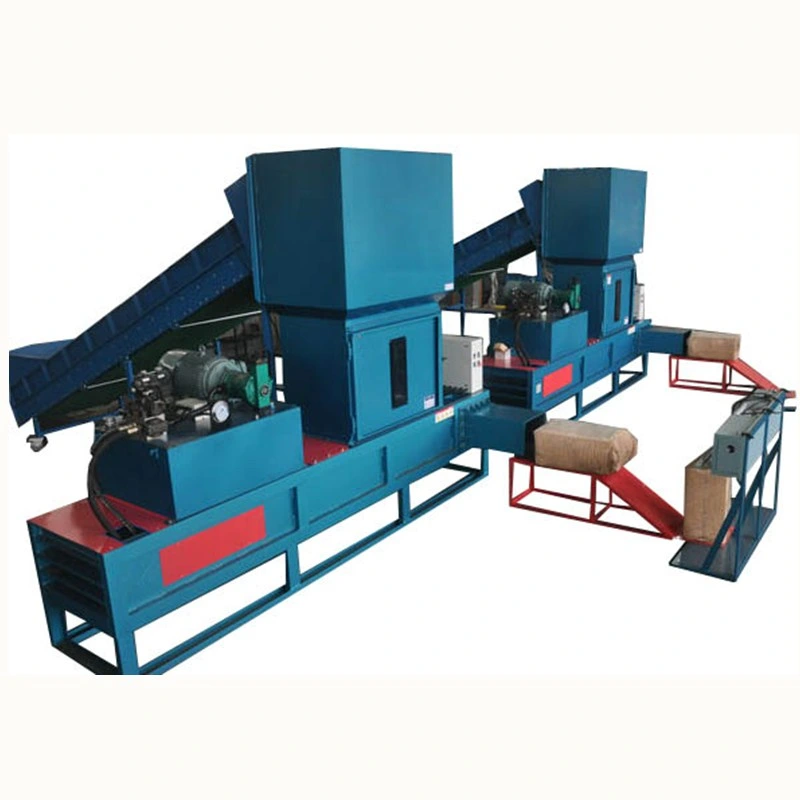 Full Automatic Hydraulic System Wood Sawdust Press Packing Machine Wood Shavings Baler Machine Price for Sale