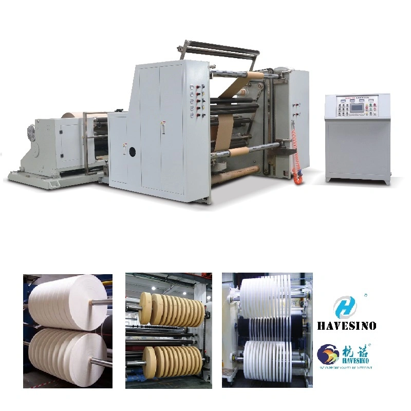 China máquina de corte longitudinal de Papel Kraft papel Rolo jumbo Maâscara de máquina de corte de enrolamento do rolo de papel papel craft Máquina Fenda Cortador Rebobinador Máquina com preço barato