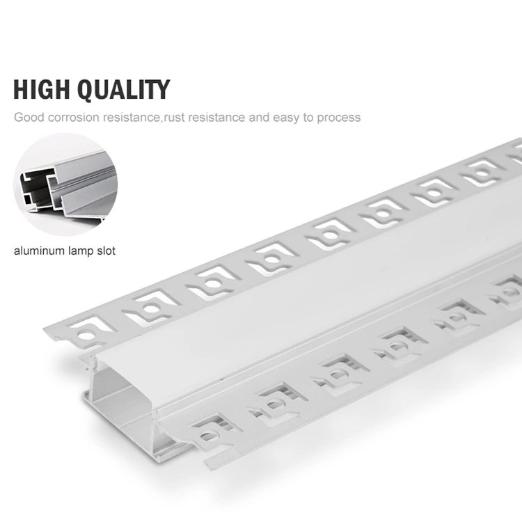 precio de fábrica de perfil de cinta horizontal de la luz de las luces de tiras de LED montados en la superficie de luz lineal