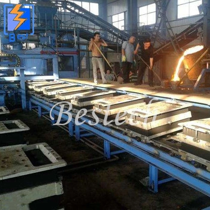 Horizontal Flaskless Automatic Sand Casting Machine, Valves and Brake Pad Casting Production Line