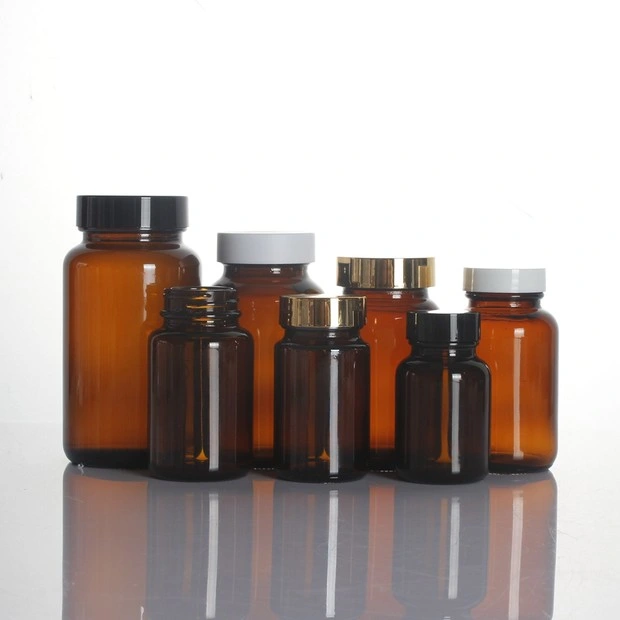 60ml 75ml 100ml Amber Glass Pharmaceutical Packaging with Gpi Caps