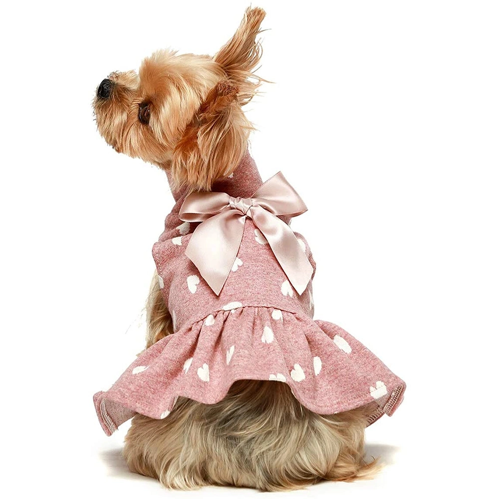 Fashion Lace Dotted Cute Pet Clothing Small and Medium Dog Princess Dress Dog Clothes