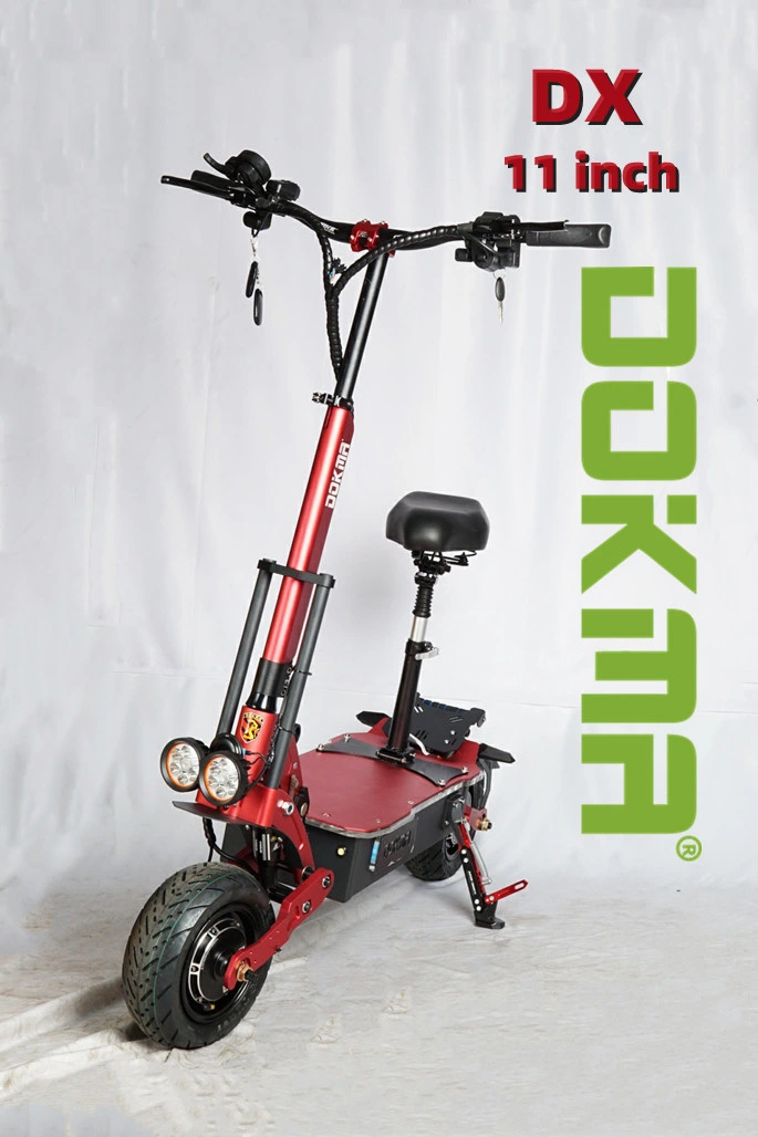 Modèle Dokma Scooter Dx 11 Permanent pouces E-scooter Scooter électrique pliable rapide hautes performances 5600W/8000W Moto électriques haute puissance