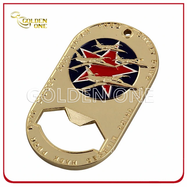 Creative Design Gold Plated Soft Enamel Bottle Opener