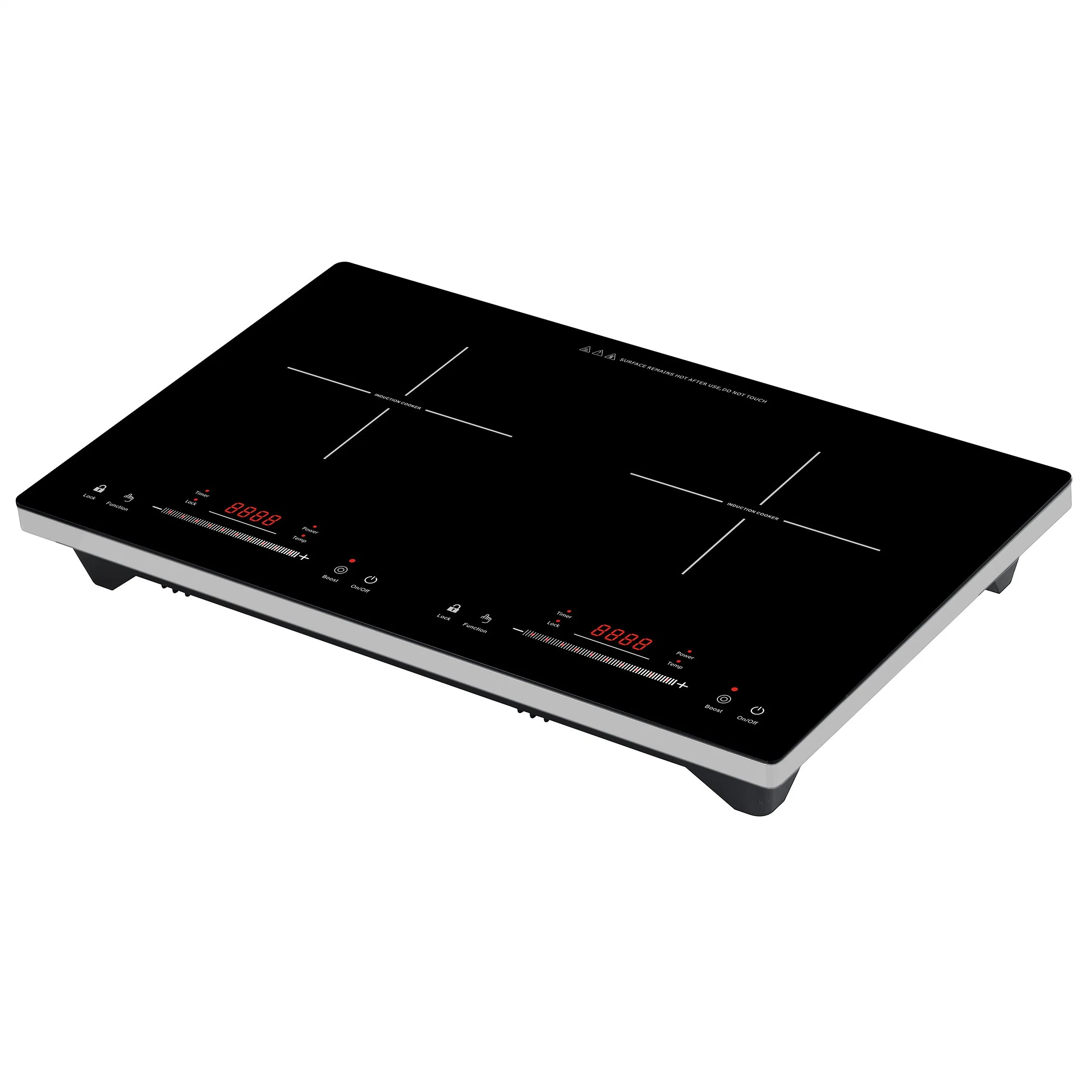 Single Induction Cooker Sensor Touch Control Full Glass Simple Function with Strong Body 2000W CE CB Passed