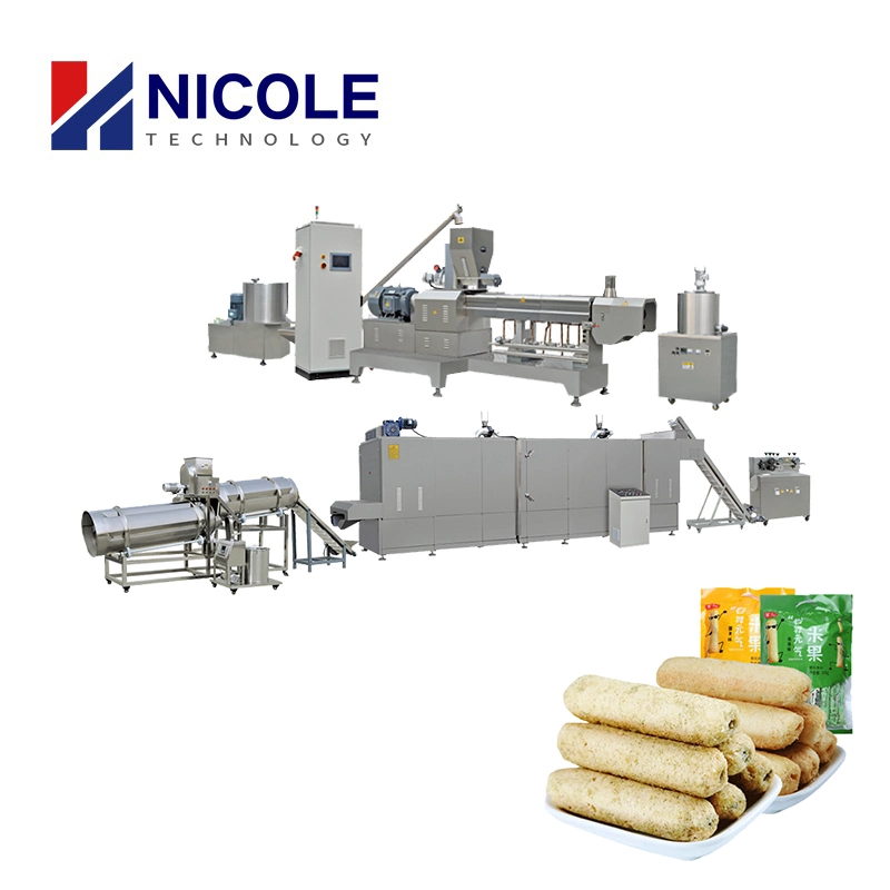 Expanded Snacks Machine Core Filled Snack Food Manufacturing Production Plant