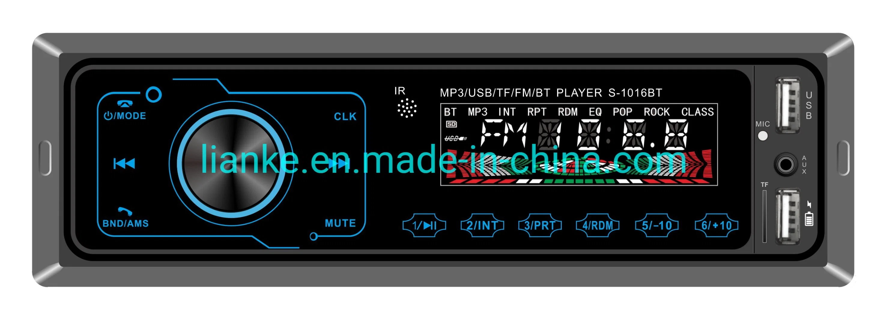 Коснитесь панели двойной USB FM Bluetooth автомобиль MP3 аудио