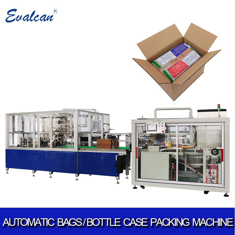 Automatic Side Load Bottle Carton Case Packing Packaging Filling Machine